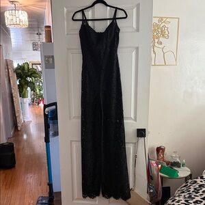 Fashion Nova Black Lace Evening Dress